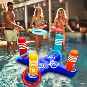 Inflatable Pool Ring Toss Pool